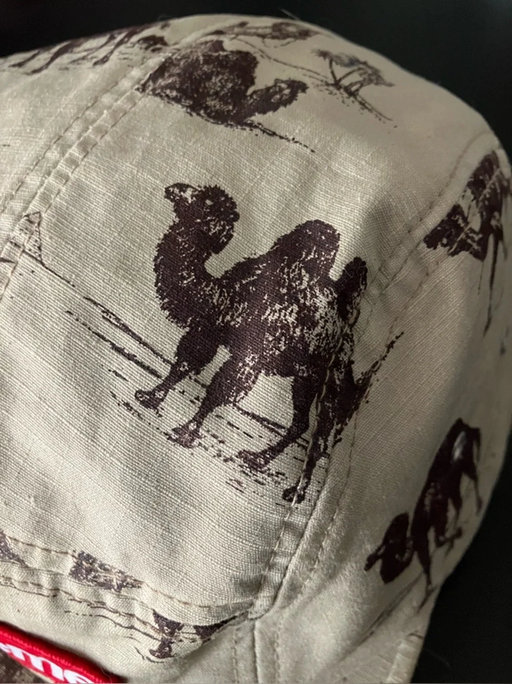 Supreme SS12 Camels Camp Cap Hat Desert Sand Tan RARE 2012 USA Panel Grail Camel - Picture 4 of 11